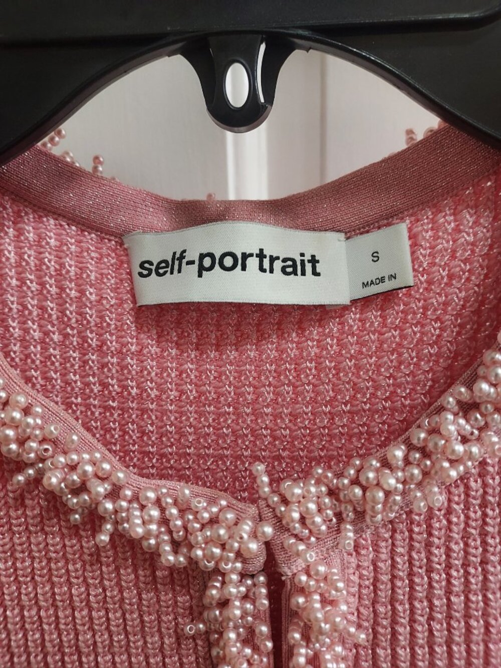 SELF-PORTRAIT Pink Peplum Knit Midi Dress - Picture 4 of 10